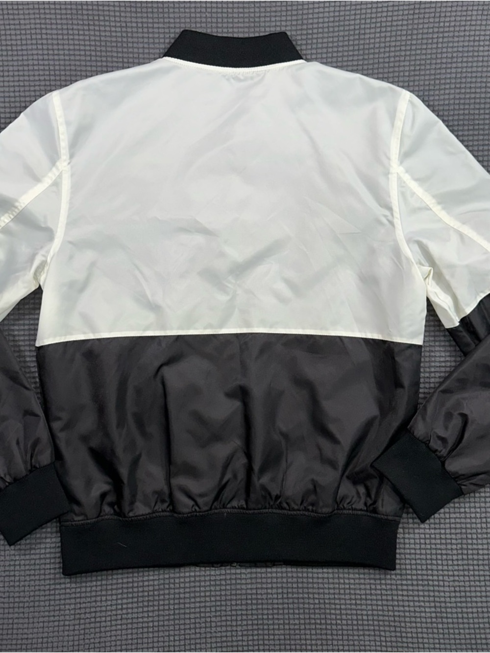 Guess Los Angeles Bomber Jacket Black White Lightweight Mens Medium - Picture 6 of 9
